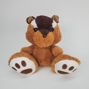 Aurora‎ World Taddle Toes 9" Brown White Nutsy Chipmunk Plush Stuffed Animal Toy